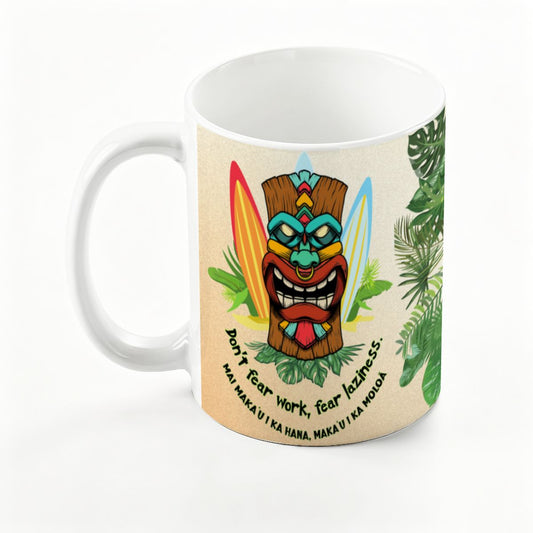 BOOTH MASKS: Hawaii Style: Large Colorful Mug (15oz)