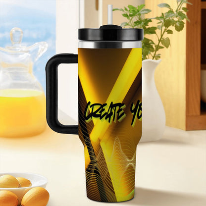 40oz Tumbler with Handle and Straw (Made in USA)