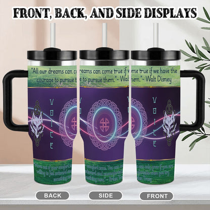 40oz Tumbler with Handle and Straw (Made in USA)