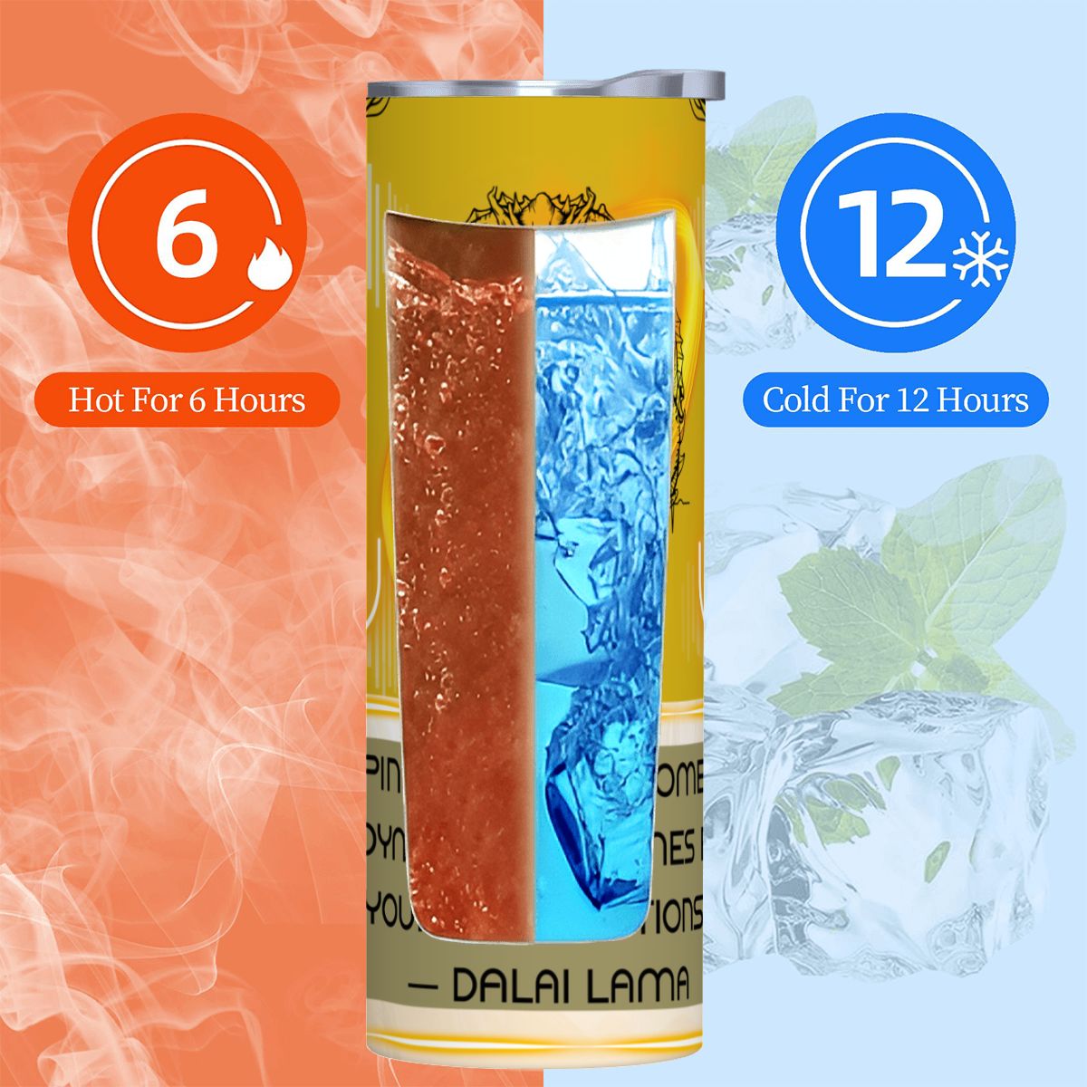 20oz Straight Stainless Steel Tumbler with Straw（Made in USA)