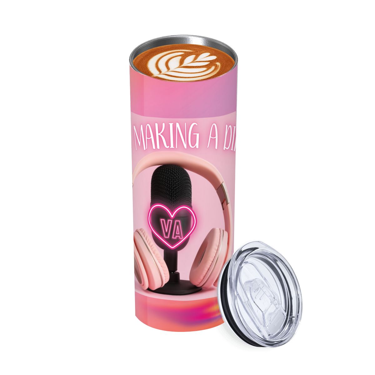 20oz Straight Stainless Steel Tumbler with Straw（Made in USA)