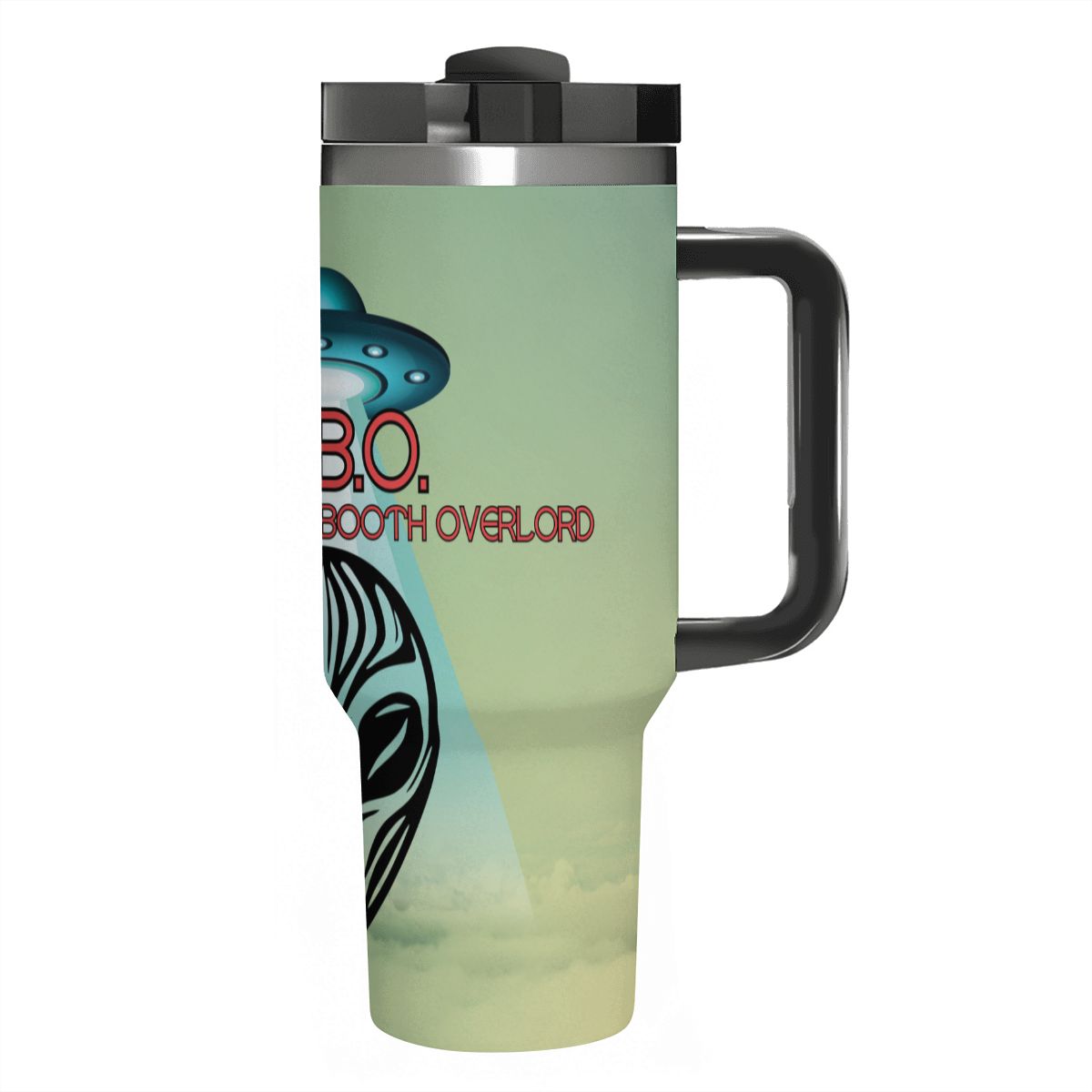 40oz Tumbler with Handle and Straw (Made in USA)