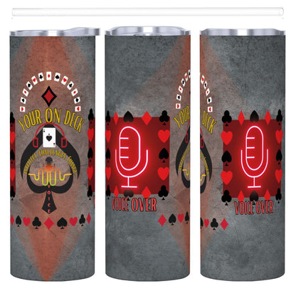 20oz Straight Stainless Steel Tumbler with Straw（Made in USA)