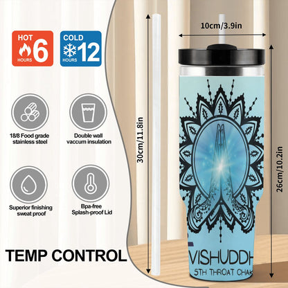 40oz Tumbler with Handle and Straw (Made in USA)