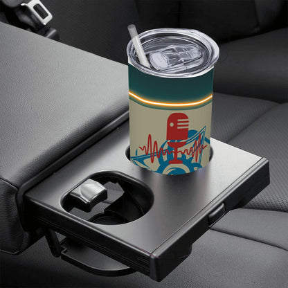 20oz Straight Stainless Steel Tumbler with Straw（Made in USA)