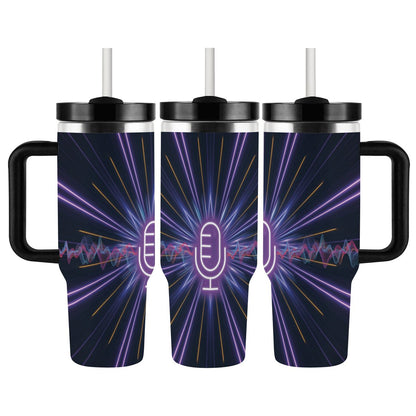 40oz Tumbler with Handle and Straw (Made in USA)