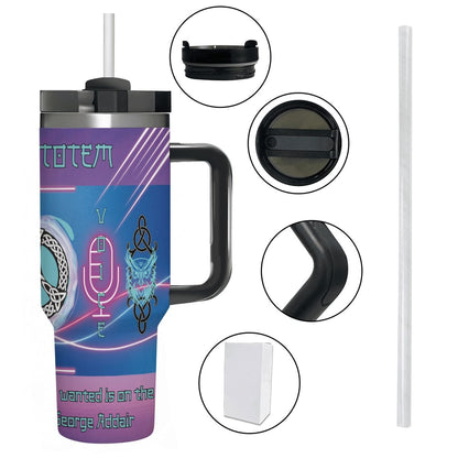 40oz Tumbler with Handle and Straw (Made in USA)