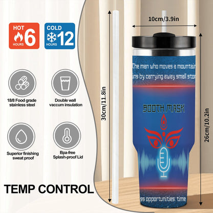 40oz Tumbler with Handle and Straw (Made in USA)