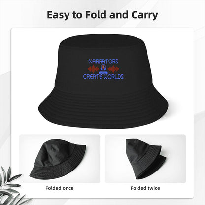 Narrators Creating Worlds:  Classic Adult Double Layer Bucket Hat