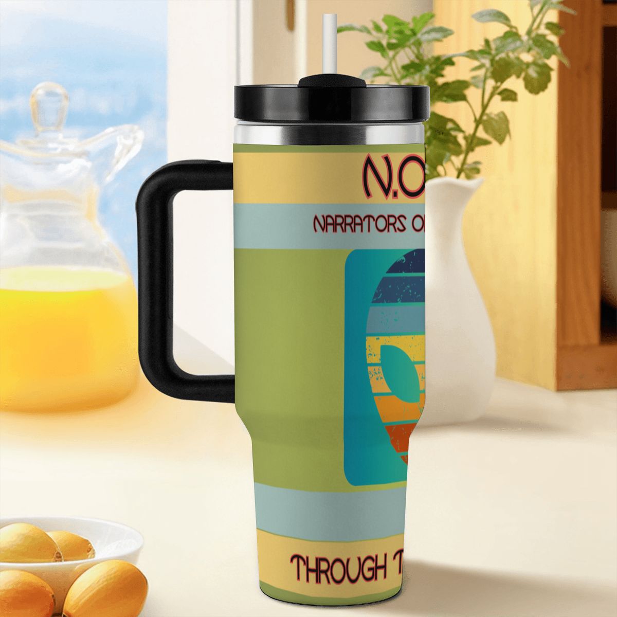 40oz Tumbler with Handle and Straw (Made in USA)