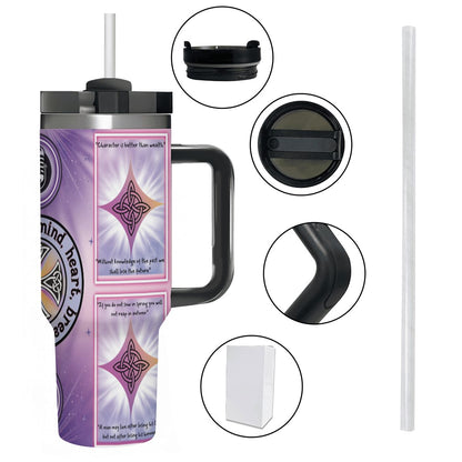 40oz Tumbler with Handle and Straw (Made in USA)