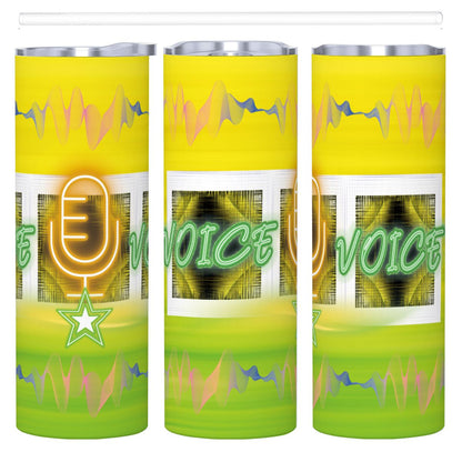20oz Straight Stainless Steel Tumbler with Straw（Made in USA)
