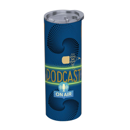 20oz Straight Stainless Steel Tumbler with Straw（Made in USA)