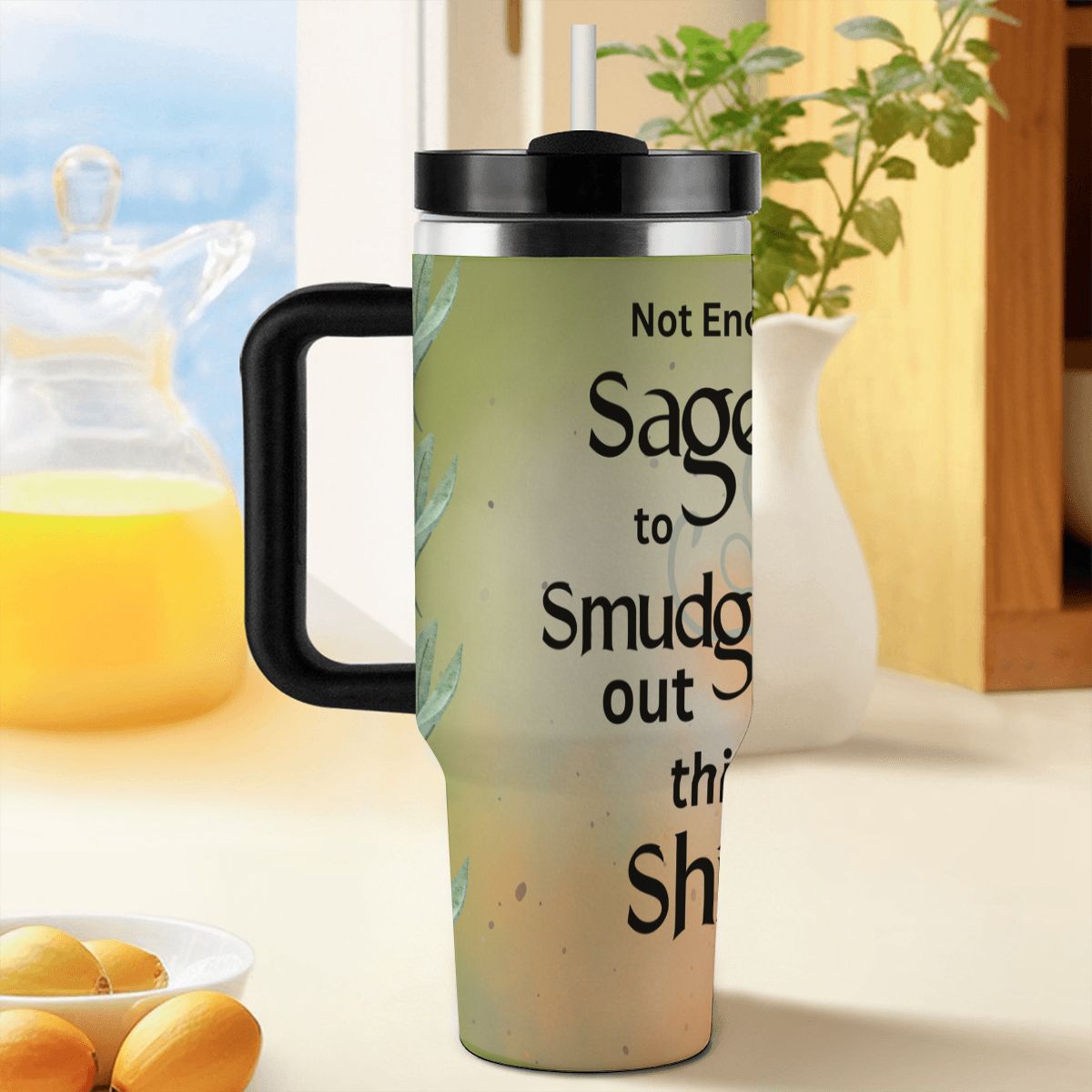 40oz Tumbler with Handle and Straw (Made in USA)