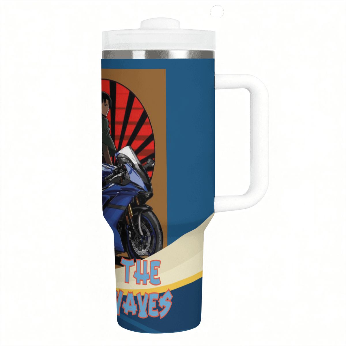 40oz Tumbler with Handle and Straw (Made in USA)