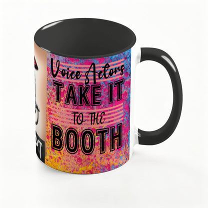 Voice Actors Take It To The Booth: Large Classic Ceramic Mug (15oz)