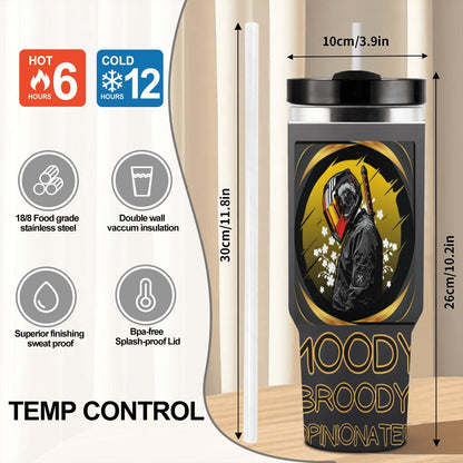 40oz Tumbler with Handle and Straw (Made in USA)