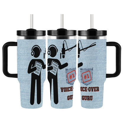 40oz Tumbler with Handle and Straw (Made in USA)