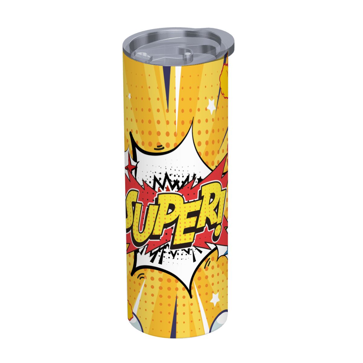 20oz Straight Stainless Steel Tumbler with Straw（Made in USA)