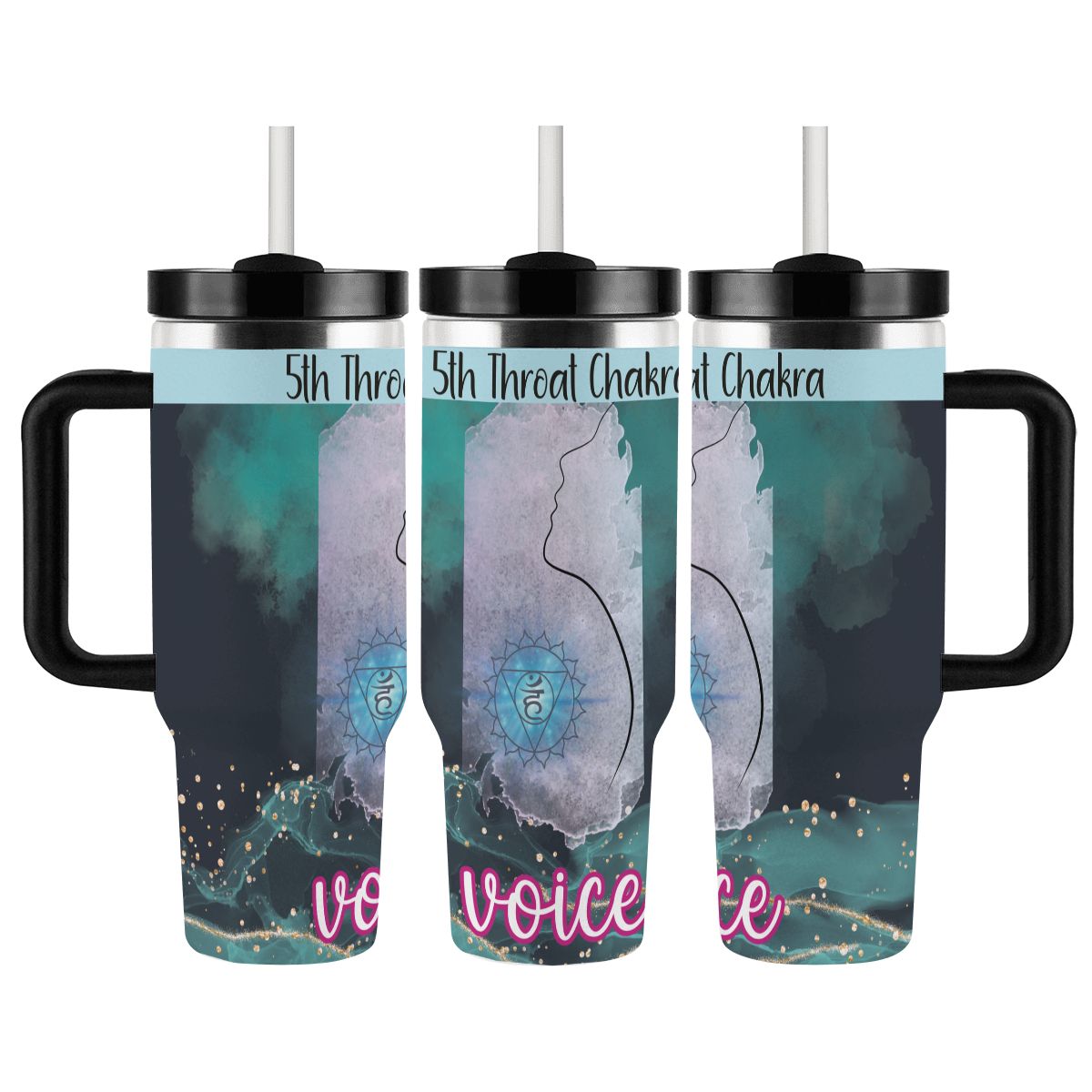 40oz Tumbler with Handle and Straw (Made in USA)