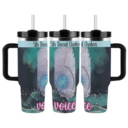 40oz Tumbler with Handle and Straw (Made in USA)