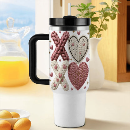 40oz Tumbler with Handle and Straw (Made in USA)