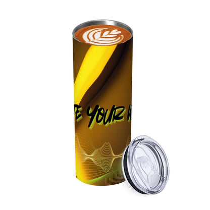 20oz Straight Stainless Steel Tumbler with Straw
