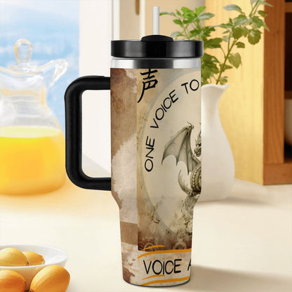 40oz Tumbler with Handle and Straw (Made in USA)