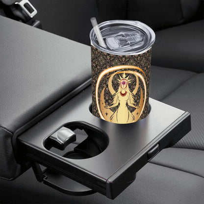 20oz Straight Stainless Steel Tumbler with Straw（Made in USA)