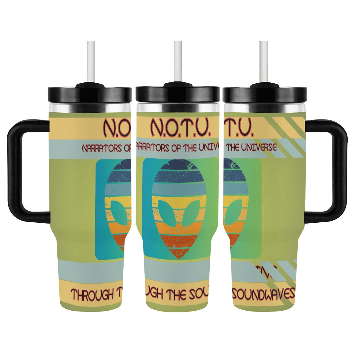 40oz Tumbler with Handle and Straw (Made in USA)