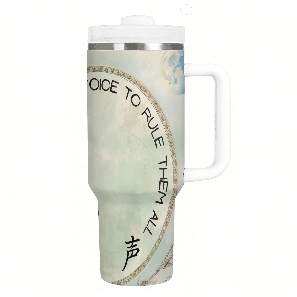 40oz Tumbler with Handle and Straw (Made in USA)