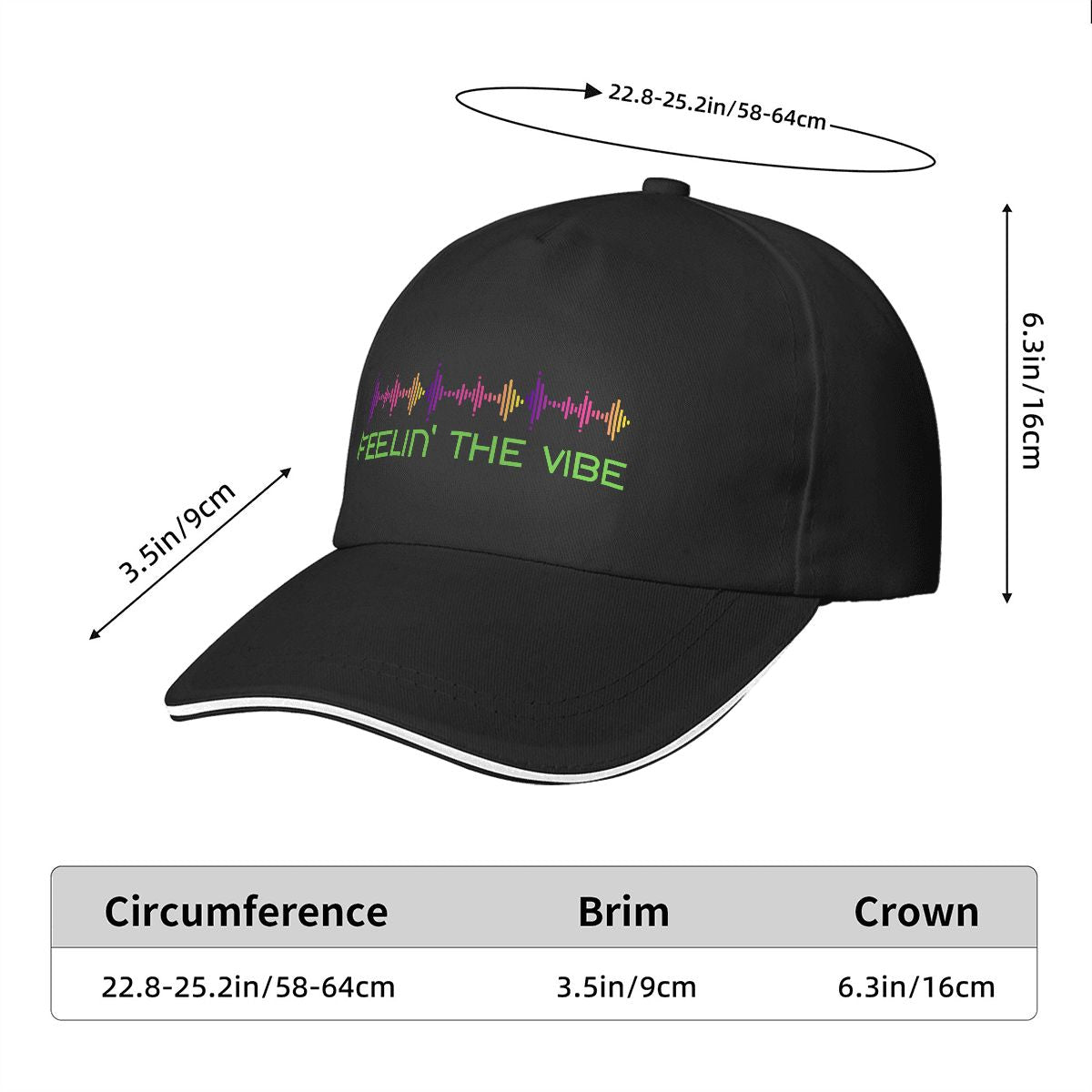 Sandwich Brim Baseball Cap (Made in USA)