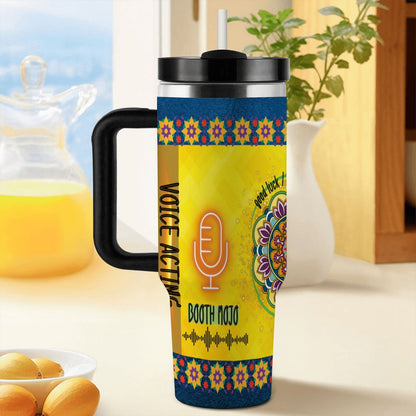 40oz Tumbler with Handle and Straw (Made in USA)