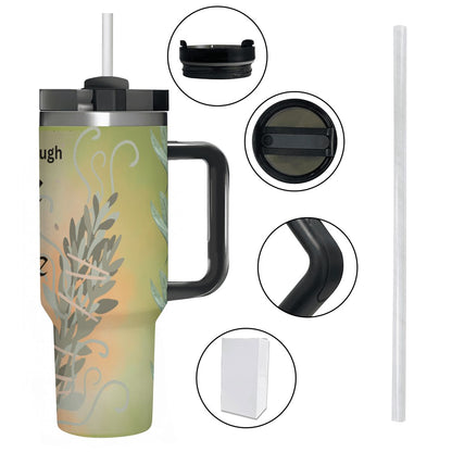 40oz Tumbler with Handle and Straw (Made in USA)