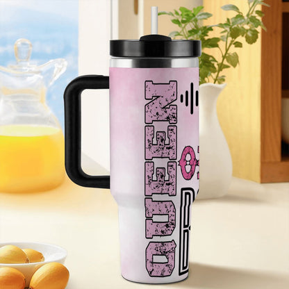 40oz Tumbler with Handle and Straw (Made in USA)
