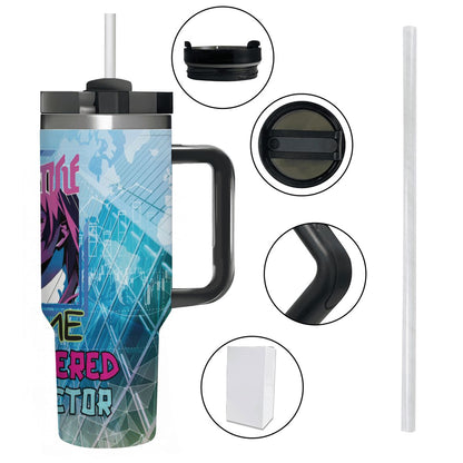 40oz Tumbler with Handle and Straw (Made in USA)