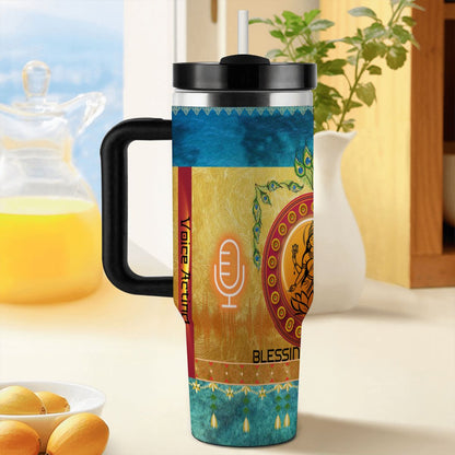 40oz Tumbler with Handle and Straw (Made in USA)