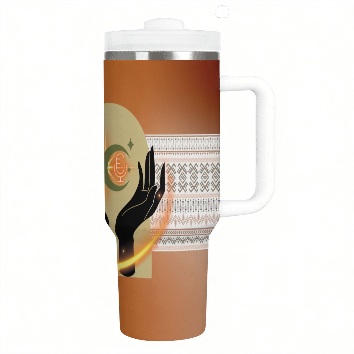 40oz Tumbler with Handle and Straw (Made in USA)