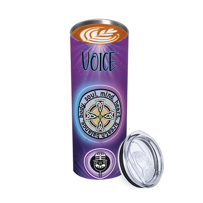 20oz Straight Stainless Steel Tumbler with Straw（Made in USA)