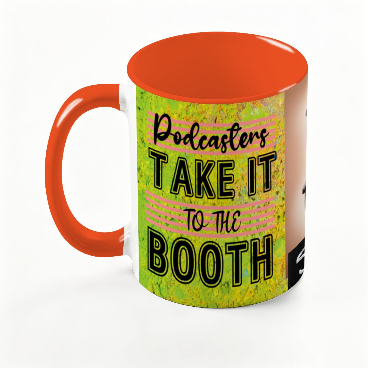 Podcasters Take It To The BOOTH: Large Classic Ceramic Mug (15oz)