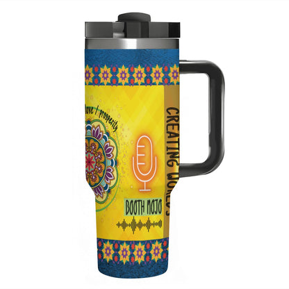 40oz Tumbler with Handle and Straw (Made in USA)