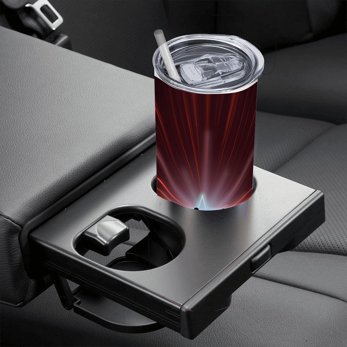 20oz Straight Stainless Steel Tumbler with Straw（Made in USA)
