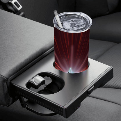 20oz Straight Stainless Steel Tumbler with Straw（Made in USA)
