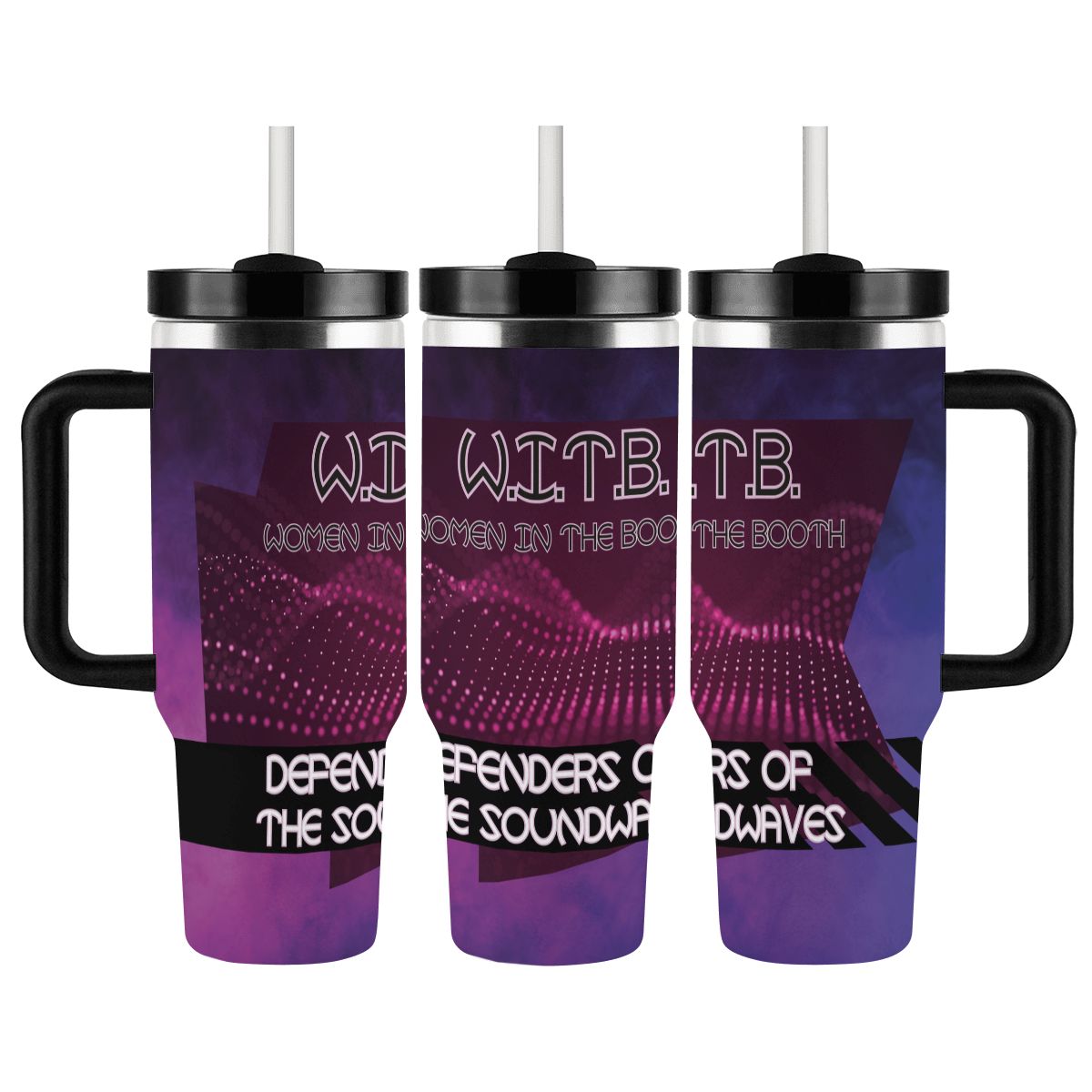 40oz Tumbler with Handle and Straw (Made in USA)