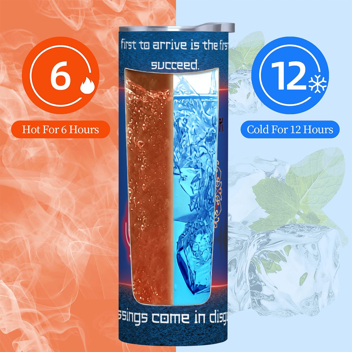 20oz Straight Stainless Steel Tumbler with Straw