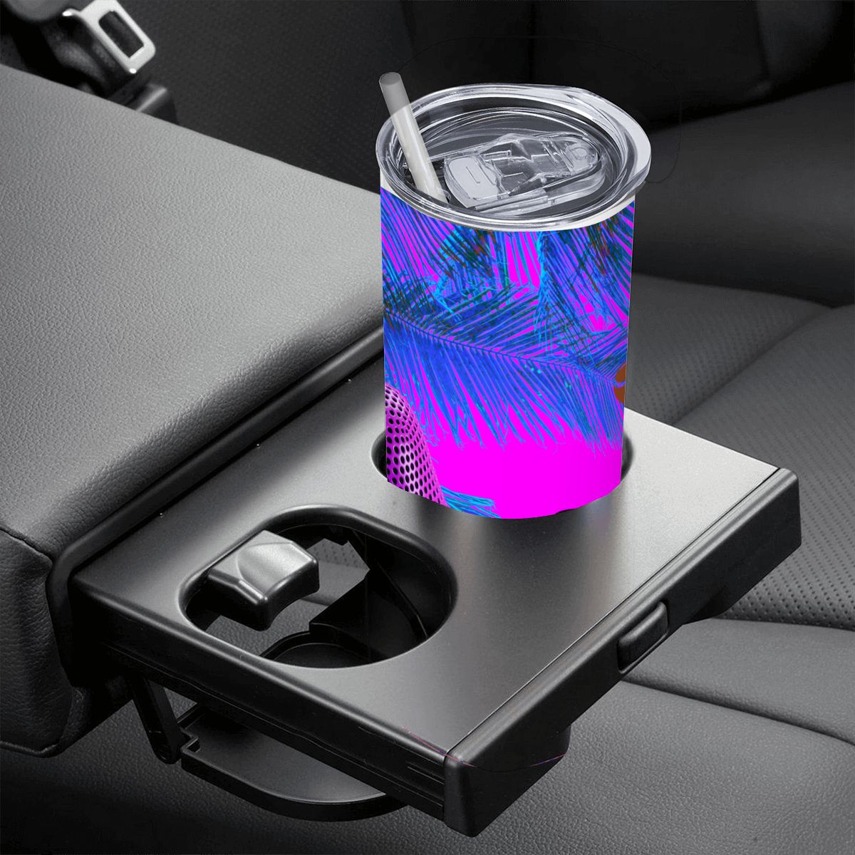 20oz Straight Stainless Steel Tumbler with Straw