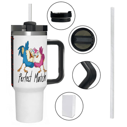 40oz Tumbler with Handle and Straw (Made in USA)