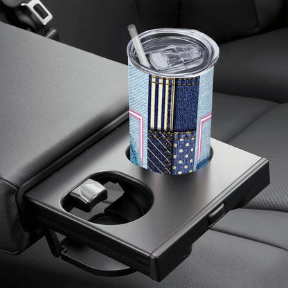 20oz Straight Stainless Steel Tumbler with Straw