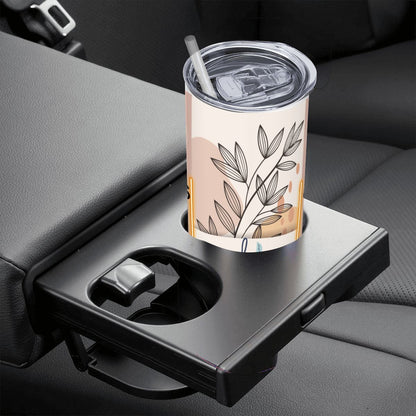 20oz Straight Stainless Steel Tumbler with Straw（Made in USA)