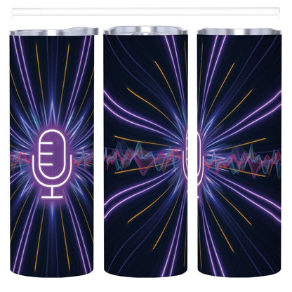 20oz Straight Stainless Steel Tumbler with Straw（Made in USA)